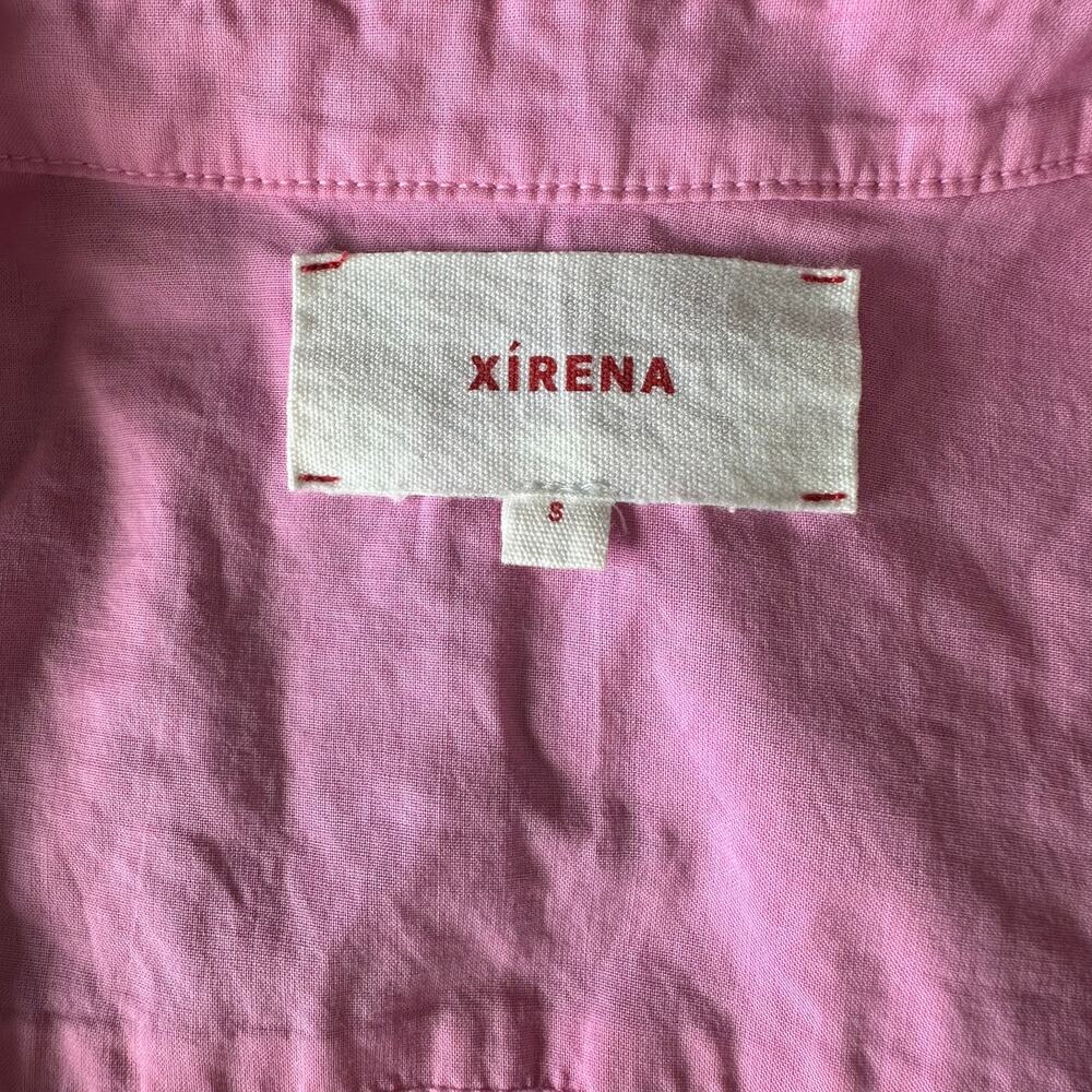 XiRENA S Top Button Down Up Shirt essential basic Channing cotton poplin Pink - Picture 5 of 6